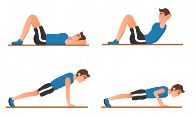 sit up push up